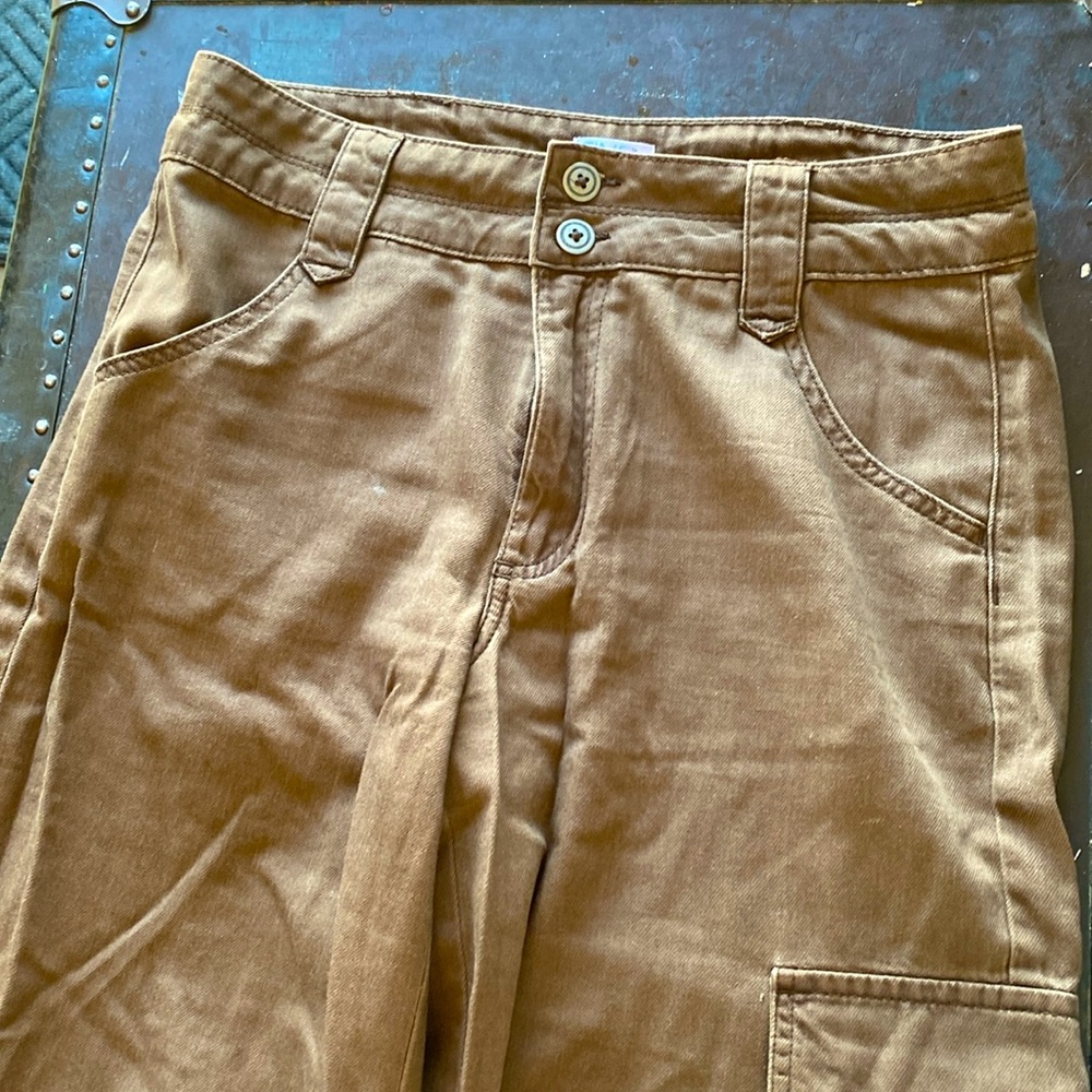 Time and Tru wide leg brown trousers with side pocket